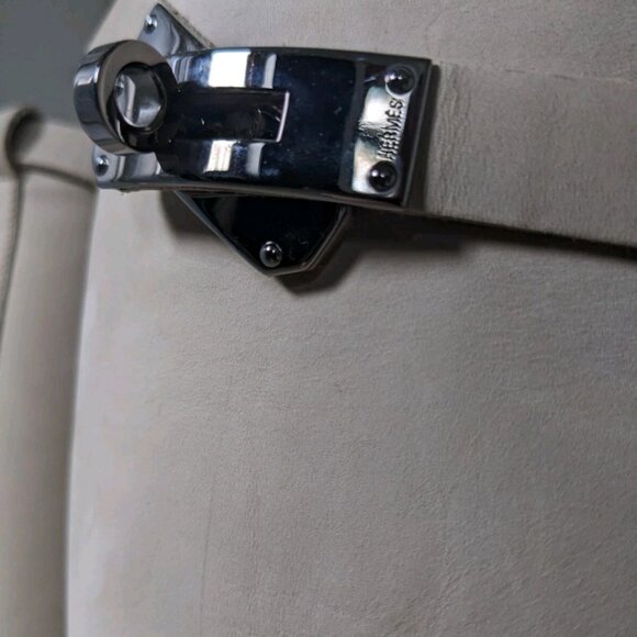 Hermès jumping boots beige suede - Picture 4 of 7